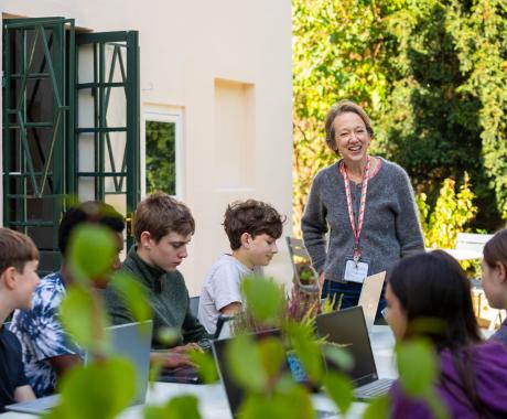 Outdoor teaching Secondary school