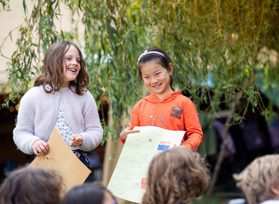 Primary student project presentation